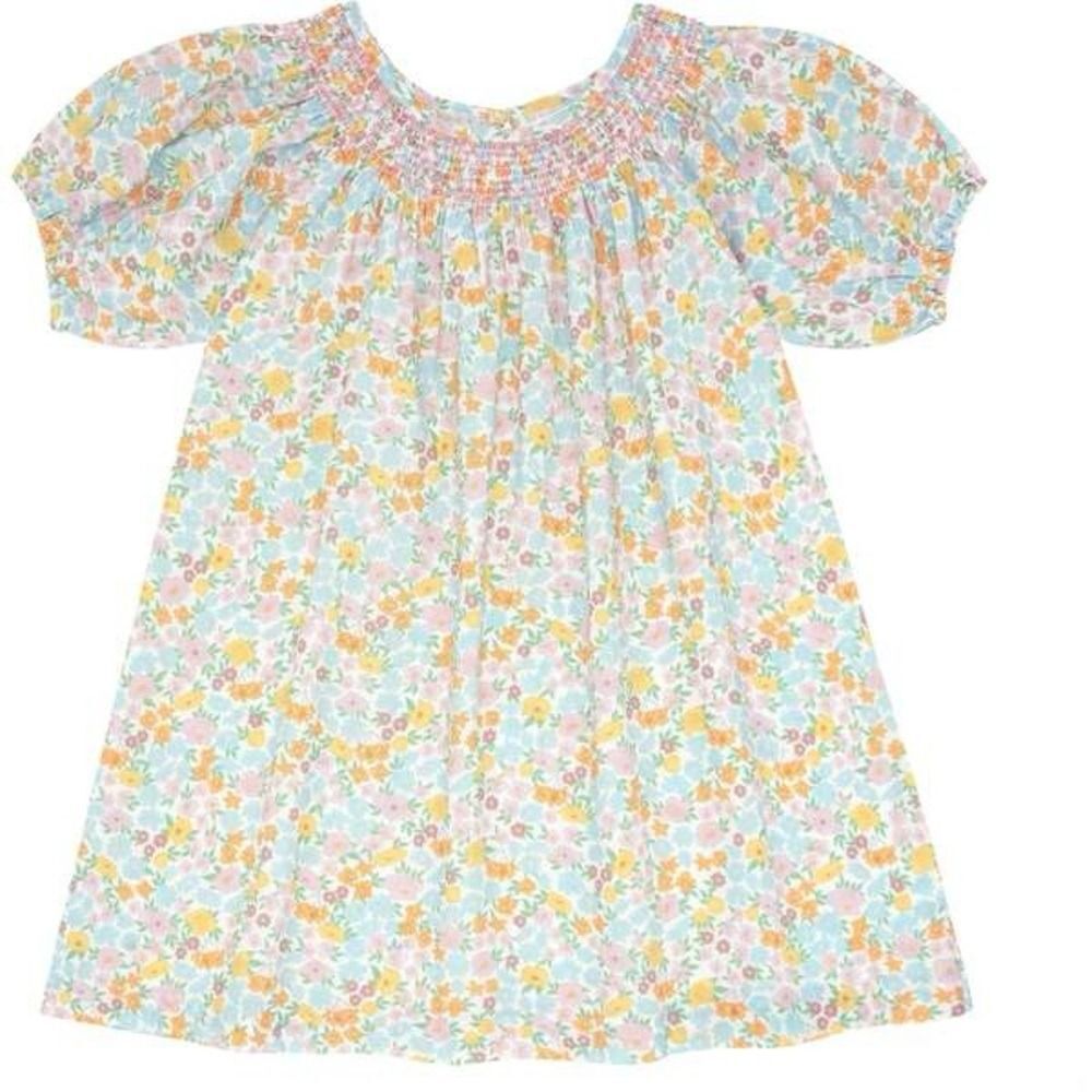 Minnow Girls 2T Hawaiian Floral Sleeve Smocked Dress